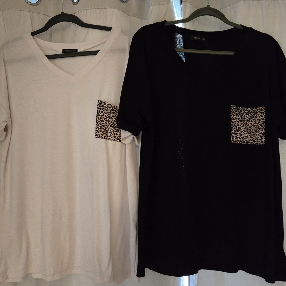 Miholl tops with leopard-print pockets XXL